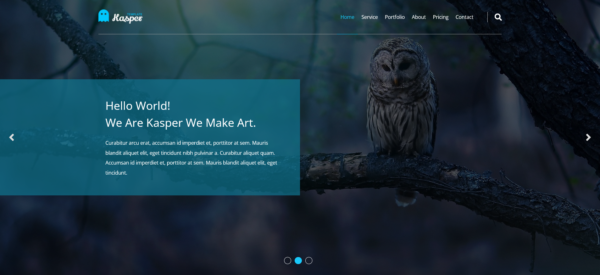 Kasper Landing Page
